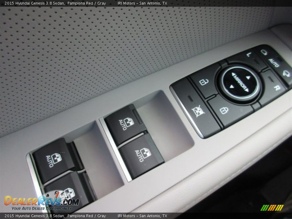 2015 Hyundai Genesis 3.8 Sedan Pamplona Red / Gray Photo #24