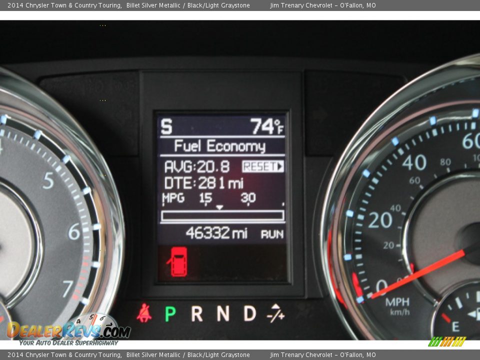 2014 Chrysler Town & Country Touring Billet Silver Metallic / Black/Light Graystone Photo #14