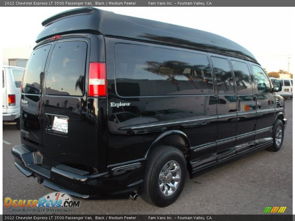 2012 Chevrolet Express LT 3500 Passenger Van Black / Medium Pewter Photo #3
