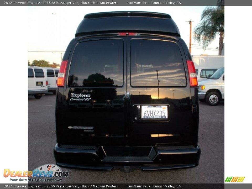 2012 Chevrolet Express LT 3500 Passenger Van Black / Medium Pewter Photo #4