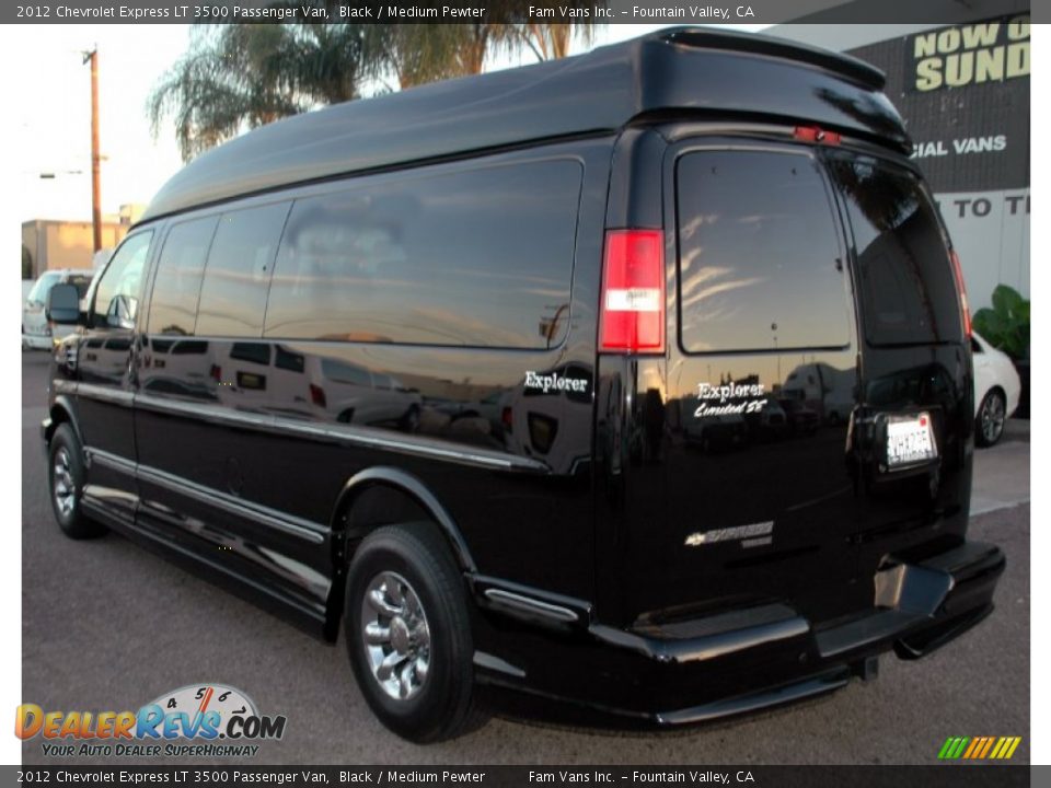 2012 Chevrolet Express LT 3500 Passenger Van Black / Medium Pewter Photo #6