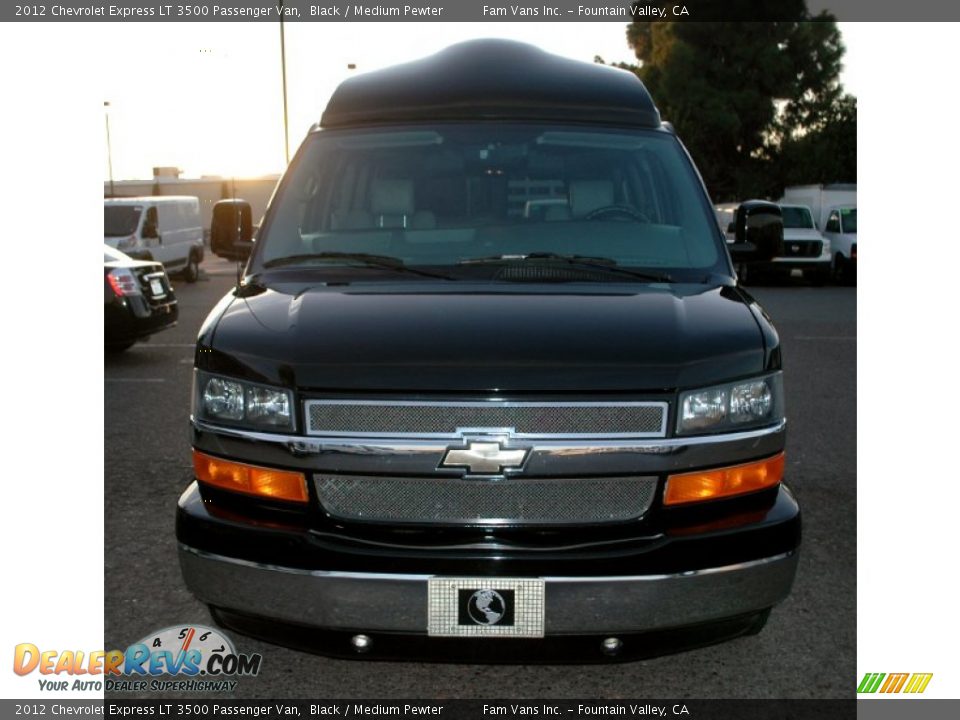 2012 Chevrolet Express LT 3500 Passenger Van Black / Medium Pewter Photo #8