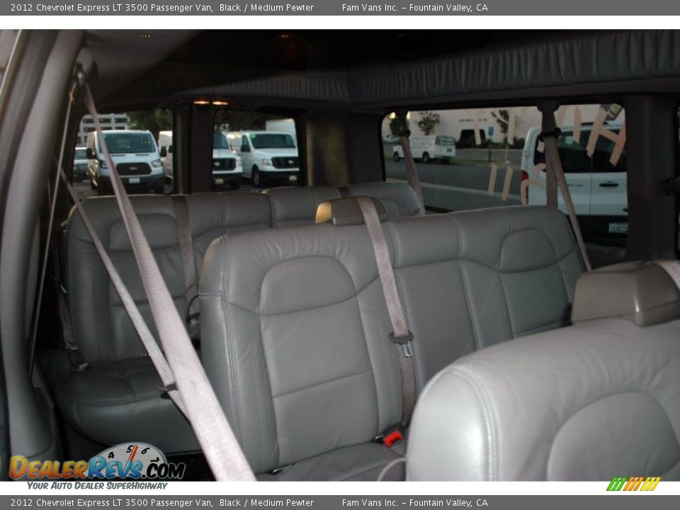 2012 Chevrolet Express LT 3500 Passenger Van Black / Medium Pewter Photo #12
