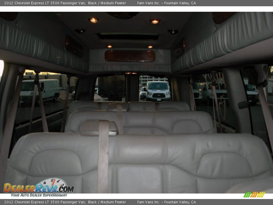 2012 Chevrolet Express LT 3500 Passenger Van Black / Medium Pewter Photo #13