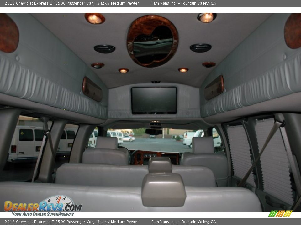 2012 Chevrolet Express LT 3500 Passenger Van Black / Medium Pewter Photo #14