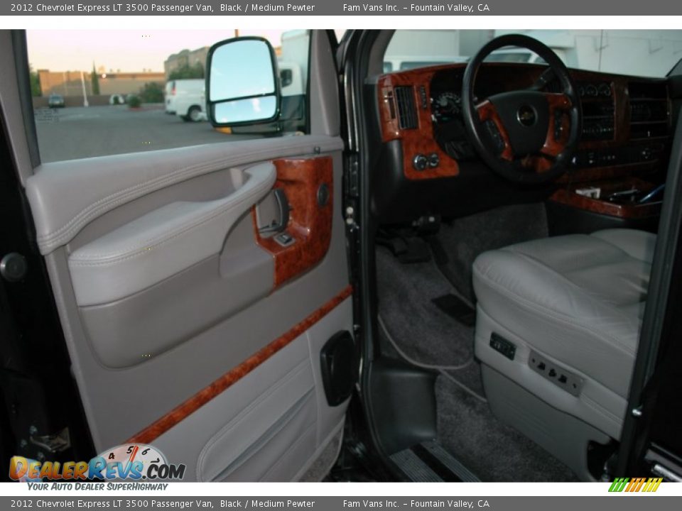 2012 Chevrolet Express LT 3500 Passenger Van Black / Medium Pewter Photo #15