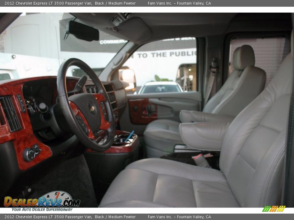2012 Chevrolet Express LT 3500 Passenger Van Black / Medium Pewter Photo #16
