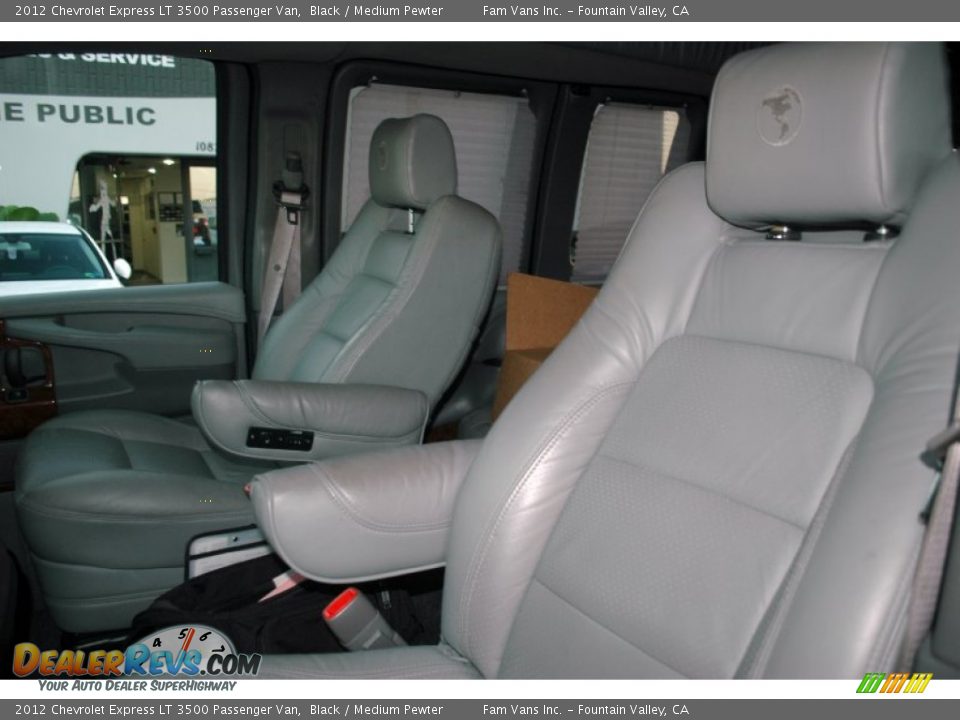 2012 Chevrolet Express LT 3500 Passenger Van Black / Medium Pewter Photo #17