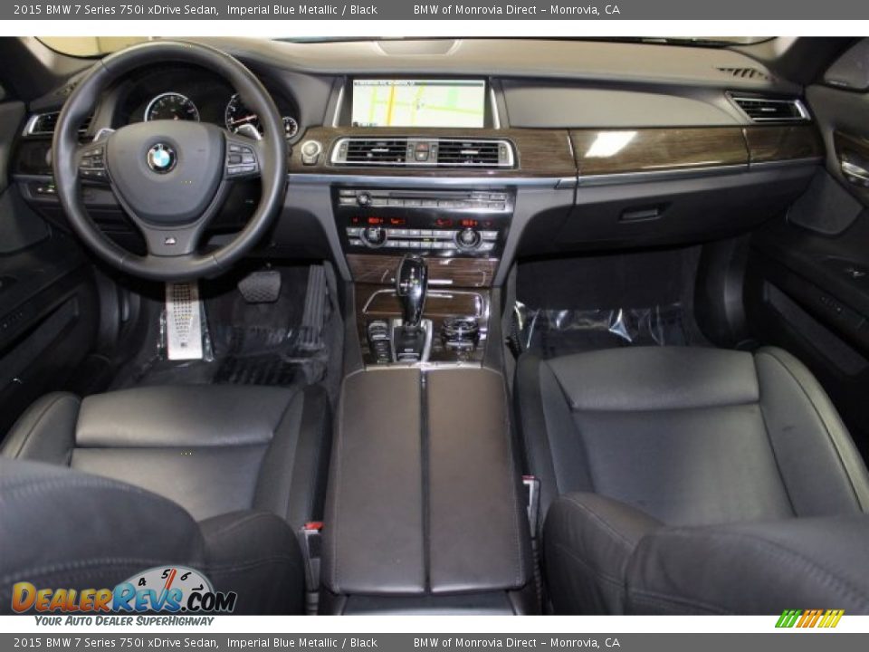 2015 BMW 7 Series 750i xDrive Sedan Imperial Blue Metallic / Black Photo #10
