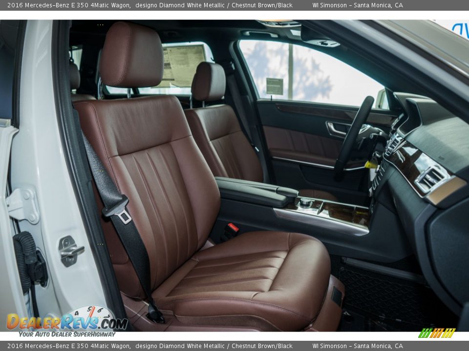 Chestnut Brown/Black Interior - 2016 Mercedes-Benz E 350 4Matic Wagon Photo #2