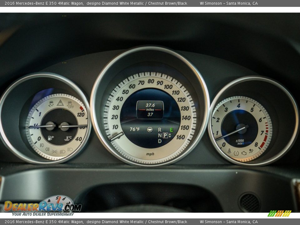 2016 Mercedes-Benz E 350 4Matic Wagon Gauges Photo #8