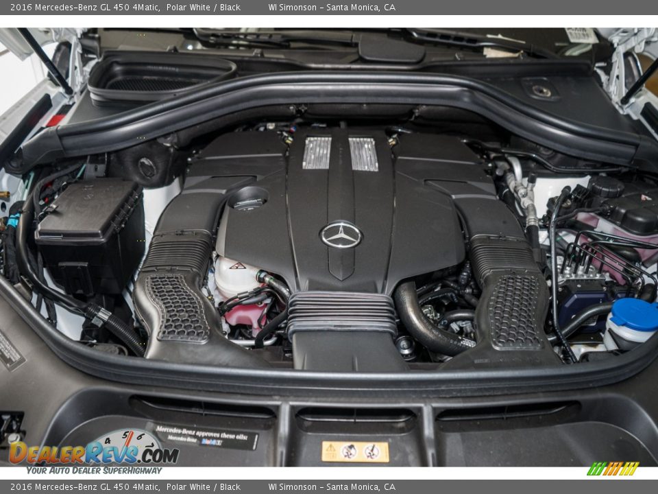 2016 Mercedes-Benz GL 450 4Matic Polar White / Black Photo #9