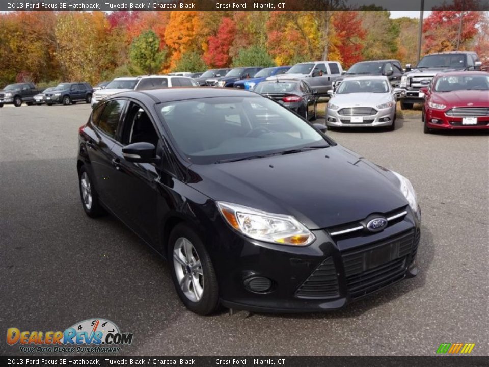2013 Ford Focus SE Hatchback Tuxedo Black / Charcoal Black Photo #1