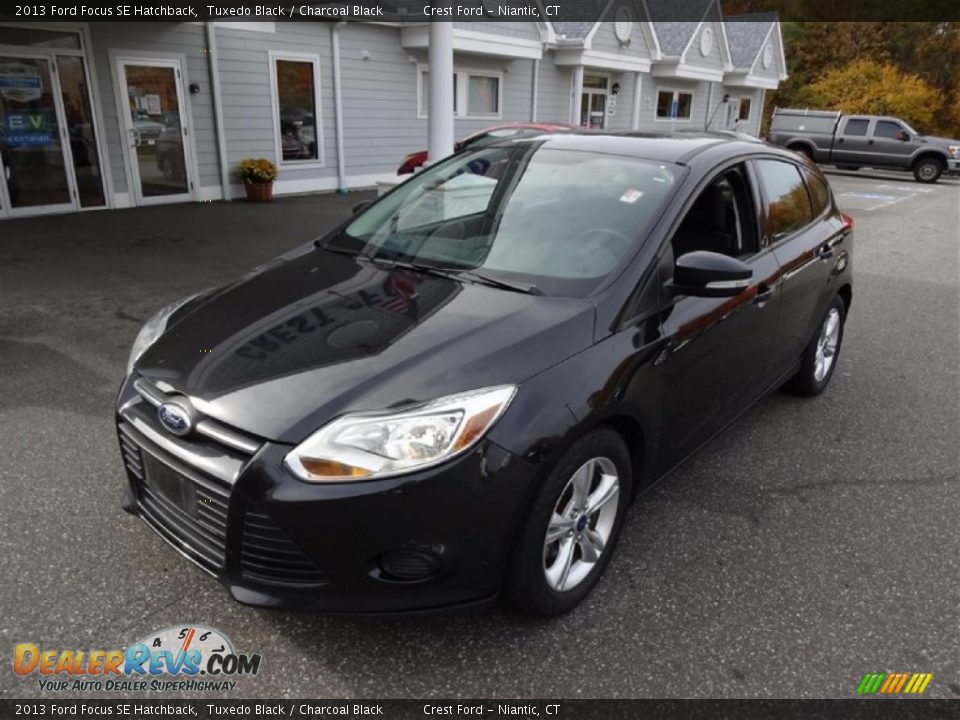 2013 Ford Focus SE Hatchback Tuxedo Black / Charcoal Black Photo #3