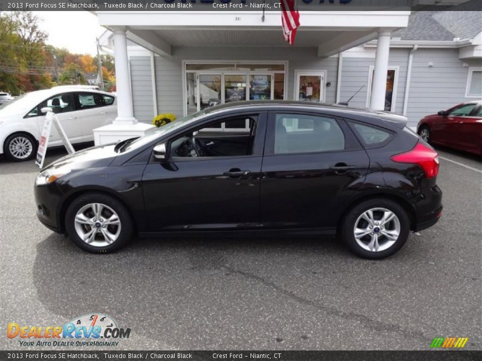 2013 Ford Focus SE Hatchback Tuxedo Black / Charcoal Black Photo #4