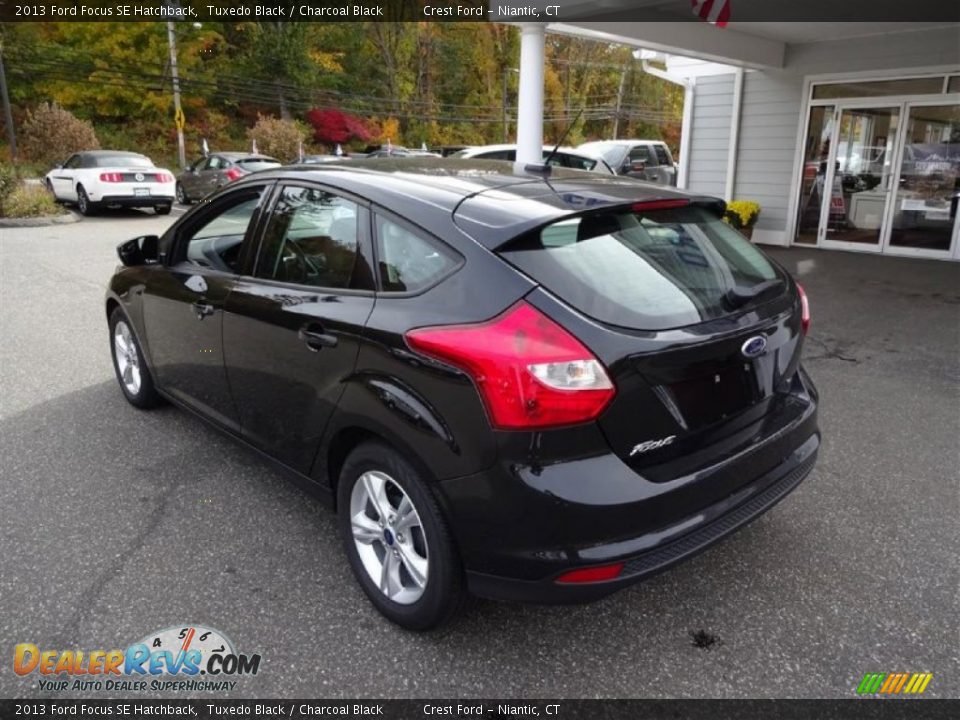 2013 Ford Focus SE Hatchback Tuxedo Black / Charcoal Black Photo #5