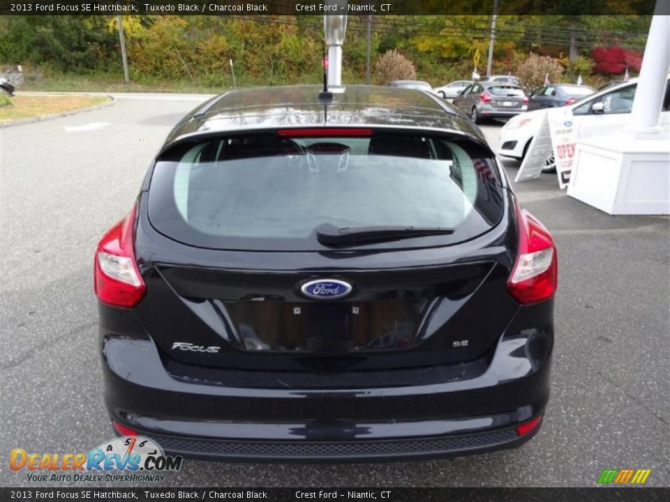2013 Ford Focus SE Hatchback Tuxedo Black / Charcoal Black Photo #6
