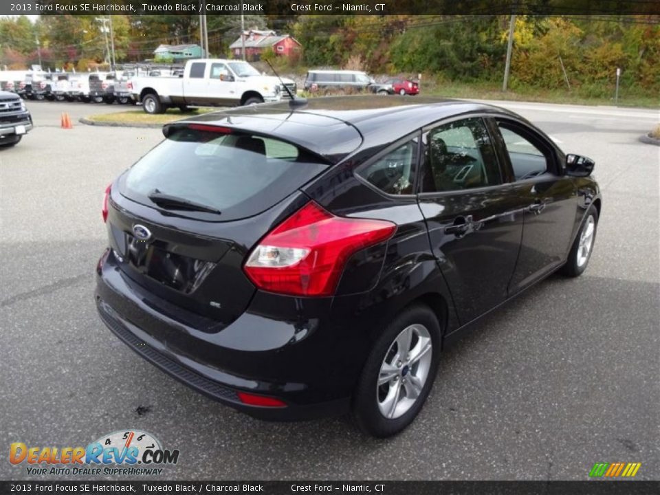 2013 Ford Focus SE Hatchback Tuxedo Black / Charcoal Black Photo #7