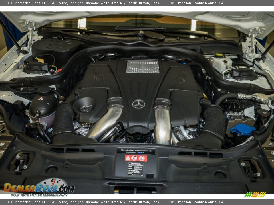 2016 Mercedes-Benz CLS 550 Coupe 4.7 Liter DI Twin-Turbocharged DOHC 32-Valve VVT V8 Engine Photo #8