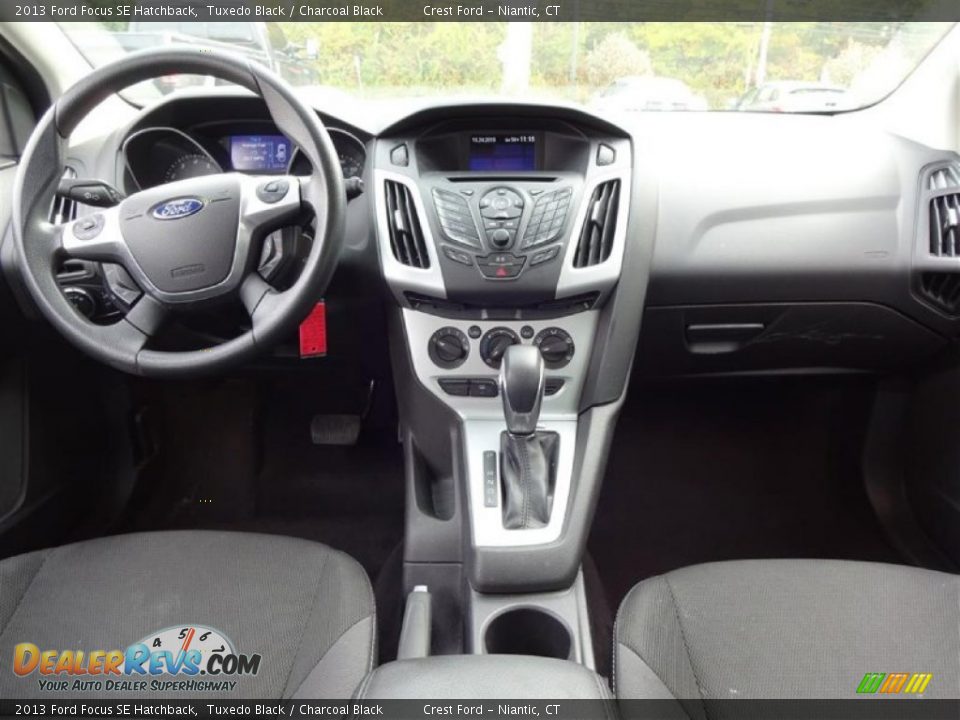 2013 Ford Focus SE Hatchback Tuxedo Black / Charcoal Black Photo #12