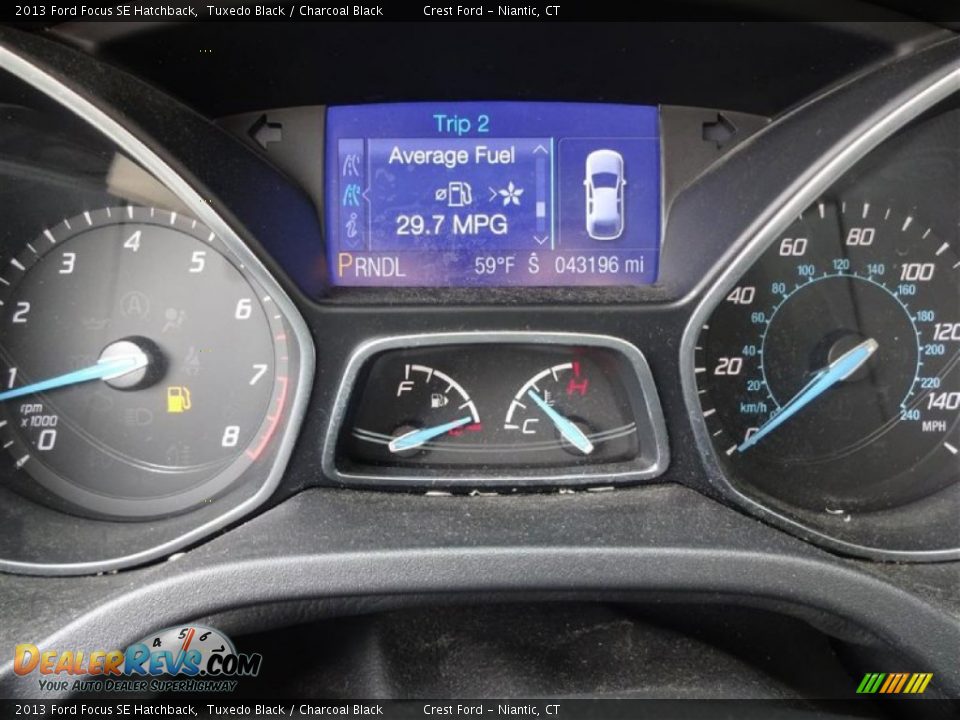 2013 Ford Focus SE Hatchback Tuxedo Black / Charcoal Black Photo #14