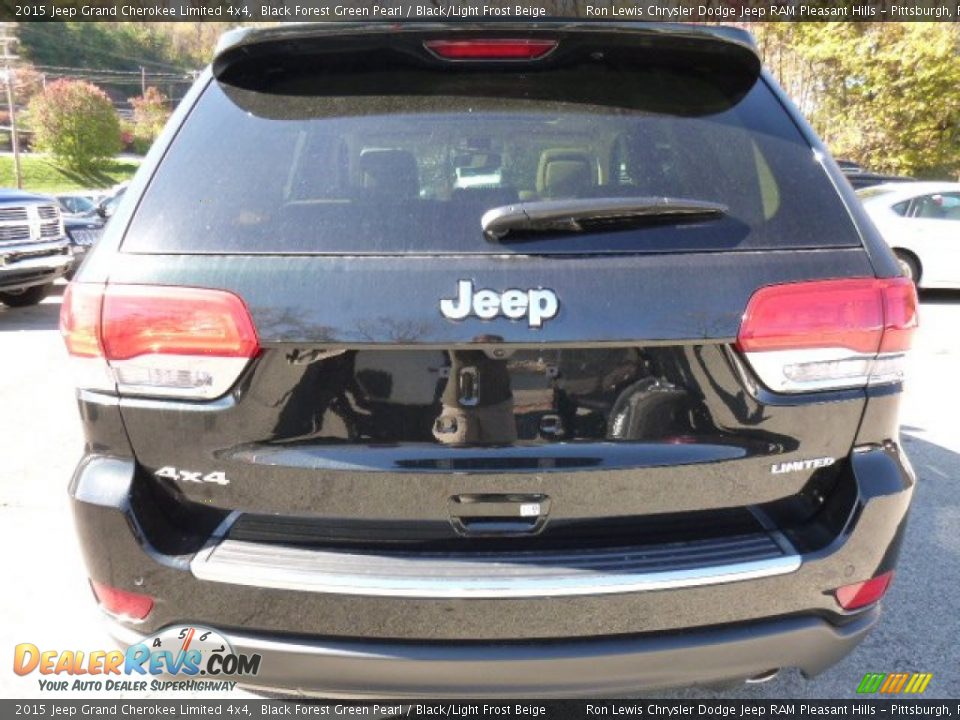 2015 Jeep Grand Cherokee Limited 4x4 Black Forest Green Pearl / Black/Light Frost Beige Photo #3