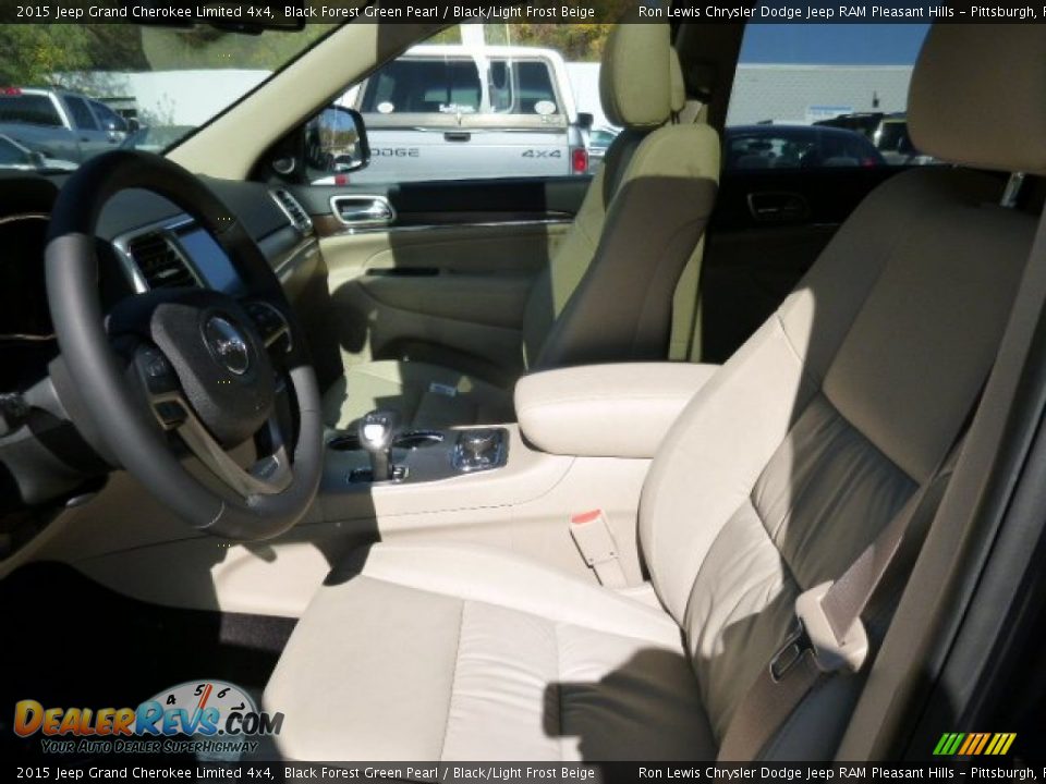 2015 Jeep Grand Cherokee Limited 4x4 Black Forest Green Pearl / Black/Light Frost Beige Photo #8