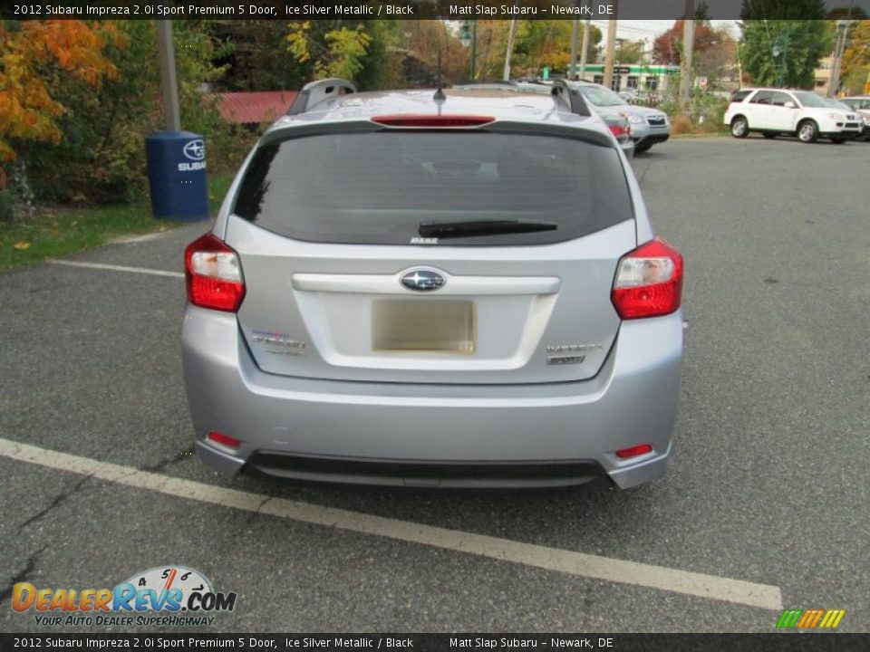 2012 Subaru Impreza 2.0i Sport Premium 5 Door Ice Silver Metallic / Black Photo #7