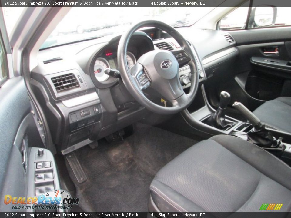 2012 Subaru Impreza 2.0i Sport Premium 5 Door Ice Silver Metallic / Black Photo #11