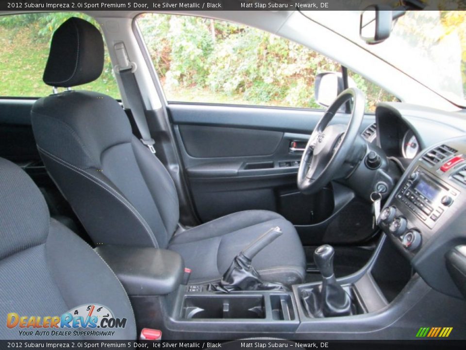 2012 Subaru Impreza 2.0i Sport Premium 5 Door Ice Silver Metallic / Black Photo #16