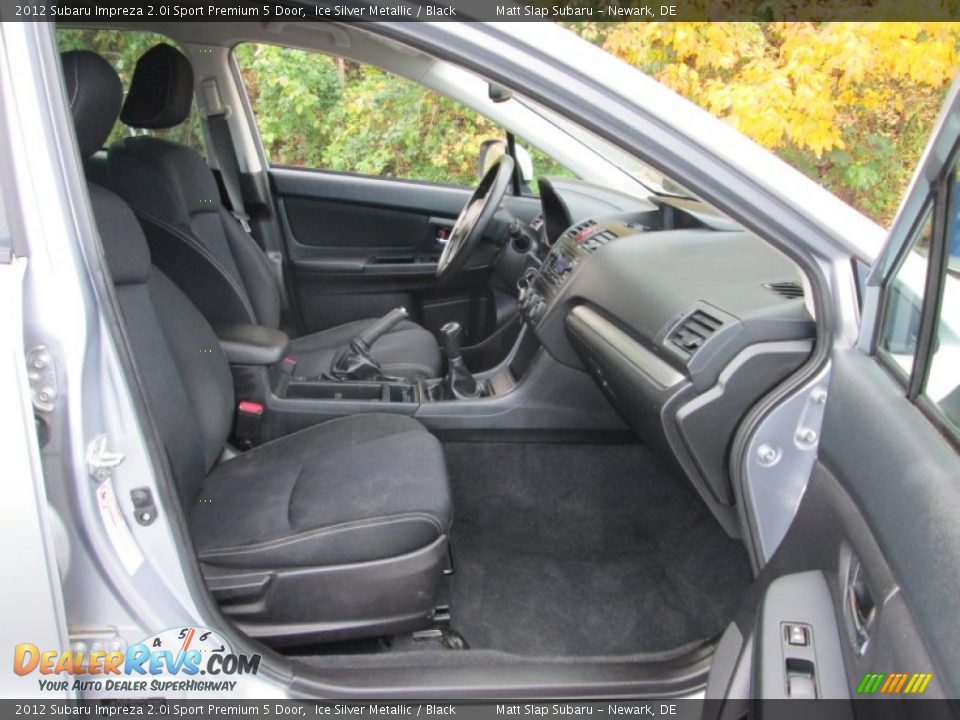 2012 Subaru Impreza 2.0i Sport Premium 5 Door Ice Silver Metallic / Black Photo #17