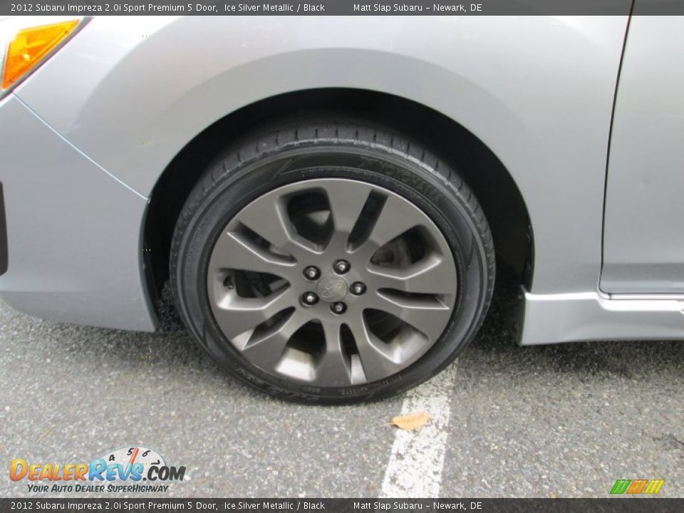 2012 Subaru Impreza 2.0i Sport Premium 5 Door Ice Silver Metallic / Black Photo #21