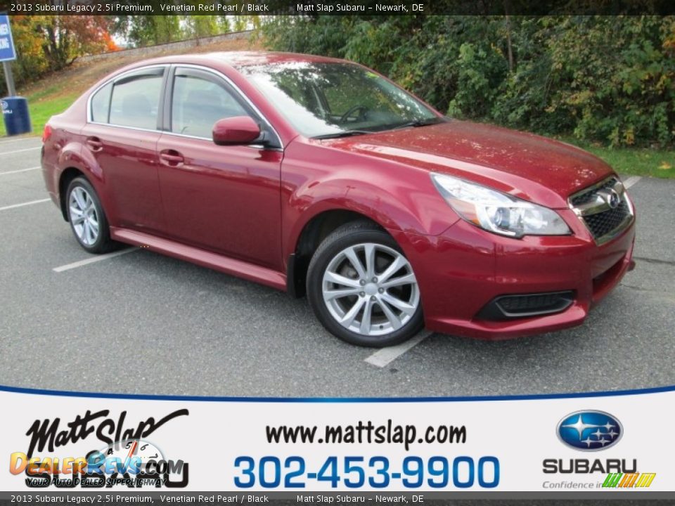2013 Subaru Legacy 2.5i Premium Venetian Red Pearl / Black Photo #1