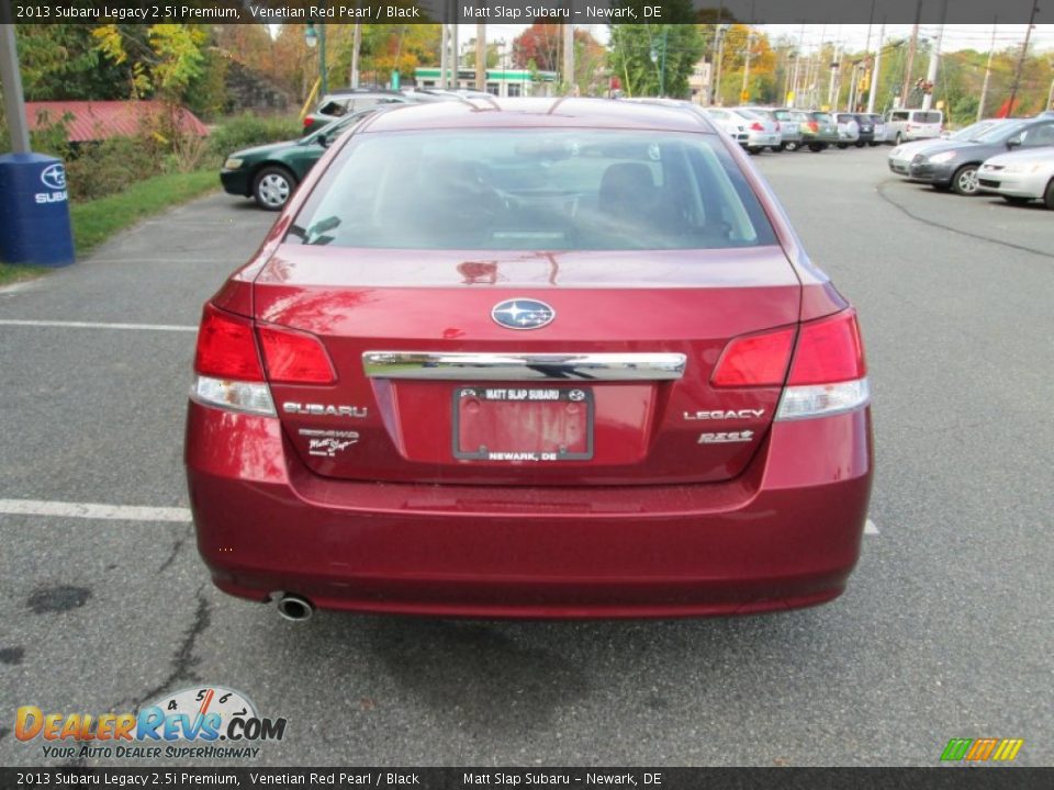 2013 Subaru Legacy 2.5i Premium Venetian Red Pearl / Black Photo #7