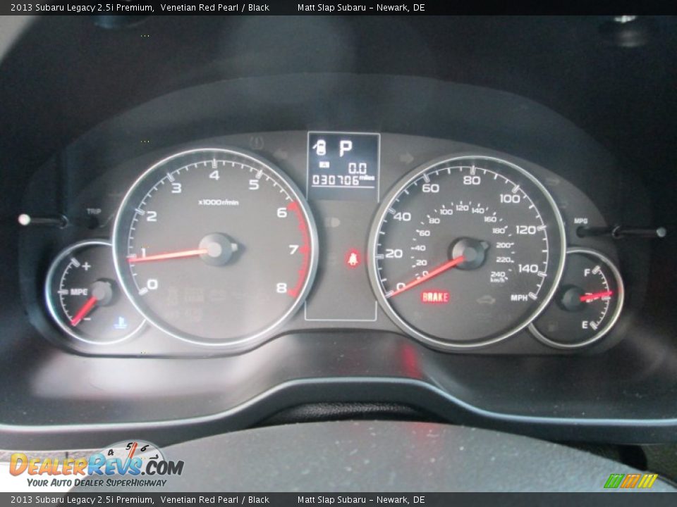 2013 Subaru Legacy 2.5i Premium Venetian Red Pearl / Black Photo #26