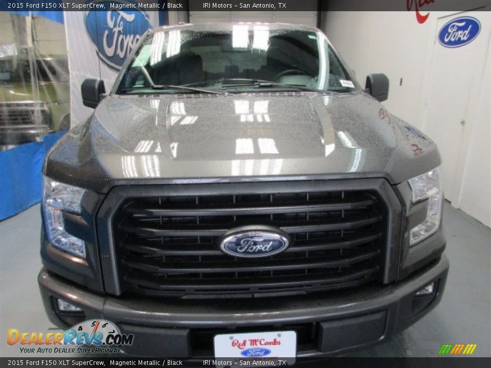 2015 Ford F150 XLT SuperCrew Magnetic Metallic / Black Photo #2