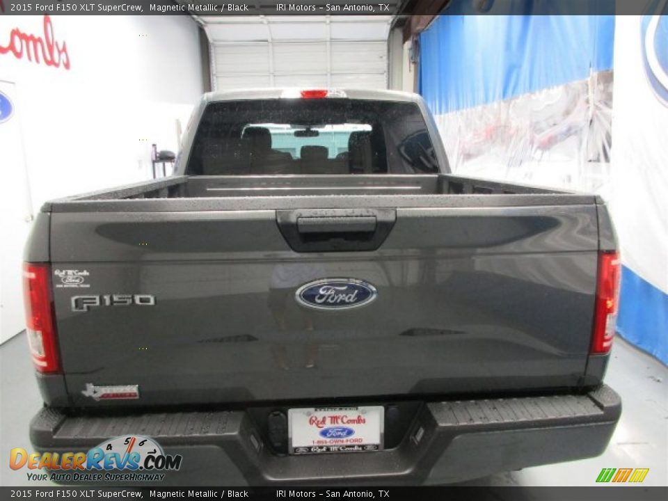 2015 Ford F150 XLT SuperCrew Magnetic Metallic / Black Photo #7
