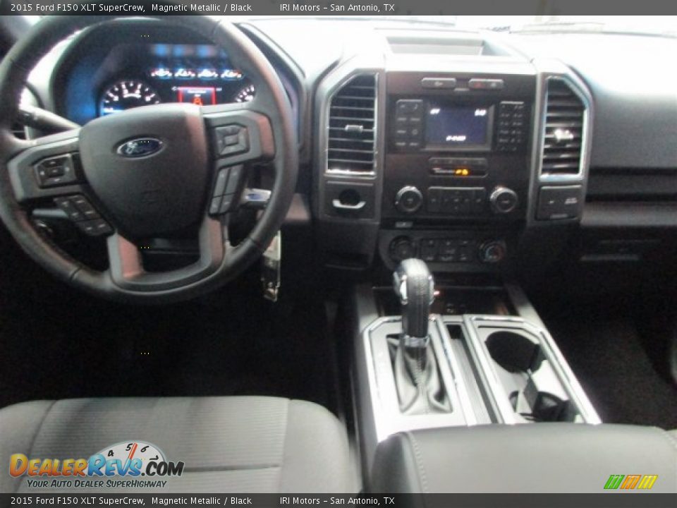 2015 Ford F150 XLT SuperCrew Magnetic Metallic / Black Photo #10