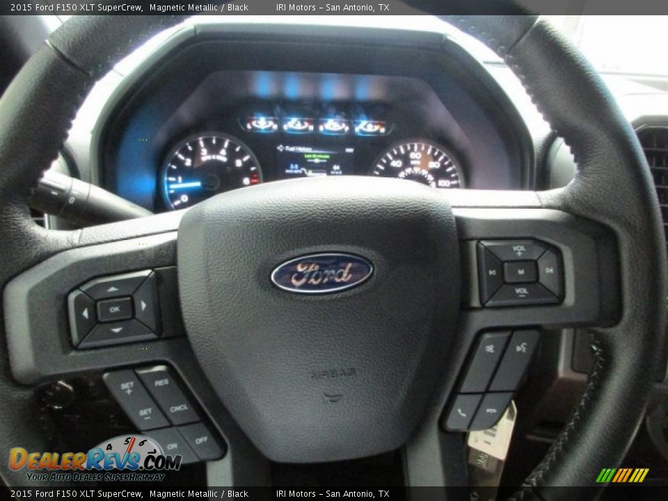 2015 Ford F150 XLT SuperCrew Magnetic Metallic / Black Photo #21
