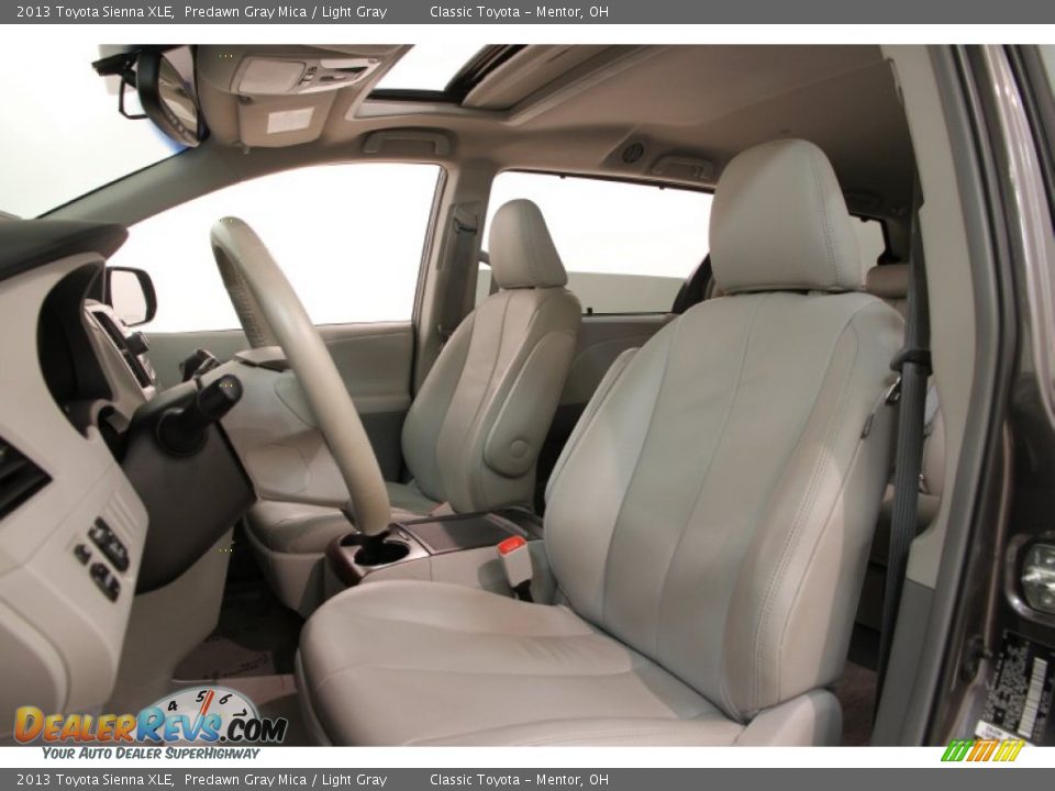 2013 Toyota Sienna XLE Predawn Gray Mica / Light Gray Photo #6