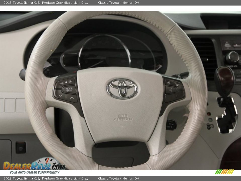 2013 Toyota Sienna XLE Predawn Gray Mica / Light Gray Photo #8
