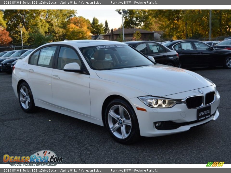 2013 BMW 3 Series 328i xDrive Sedan Alpine White / Venetian Beige Photo #1