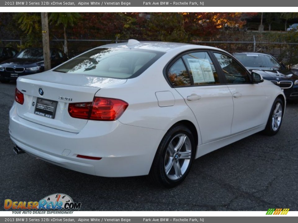 2013 BMW 3 Series 328i xDrive Sedan Alpine White / Venetian Beige Photo #3