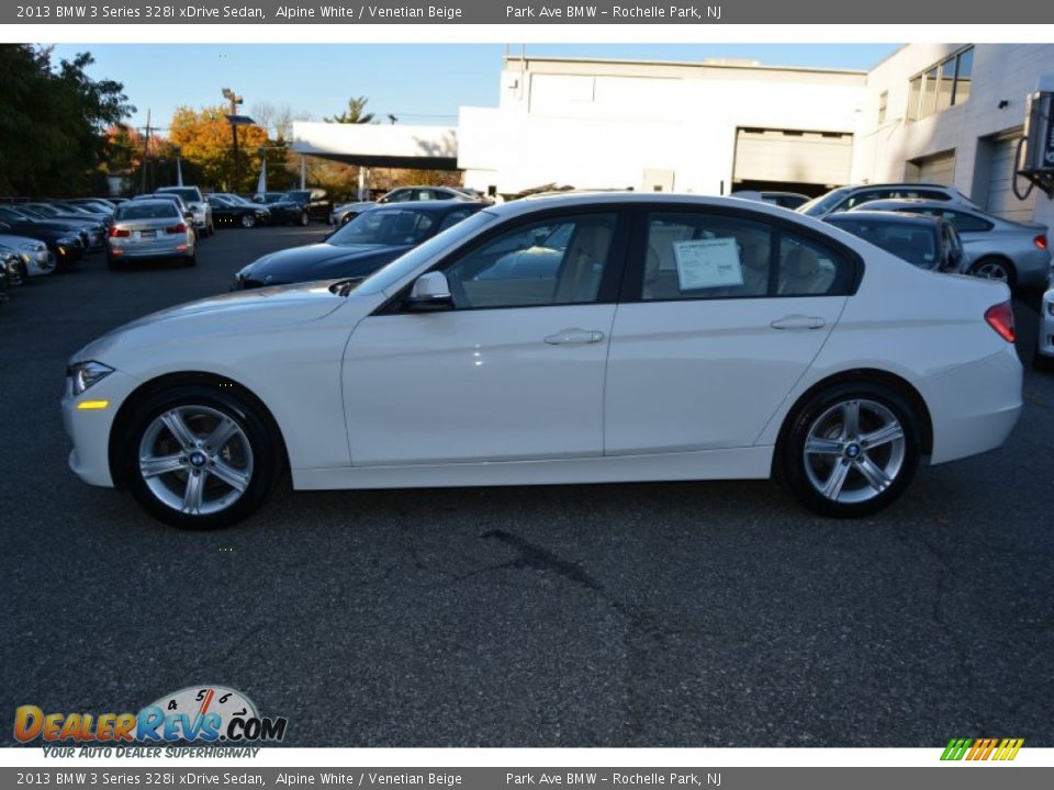 2013 BMW 3 Series 328i xDrive Sedan Alpine White / Venetian Beige Photo #5