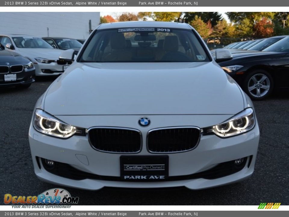 2013 BMW 3 Series 328i xDrive Sedan Alpine White / Venetian Beige Photo #7