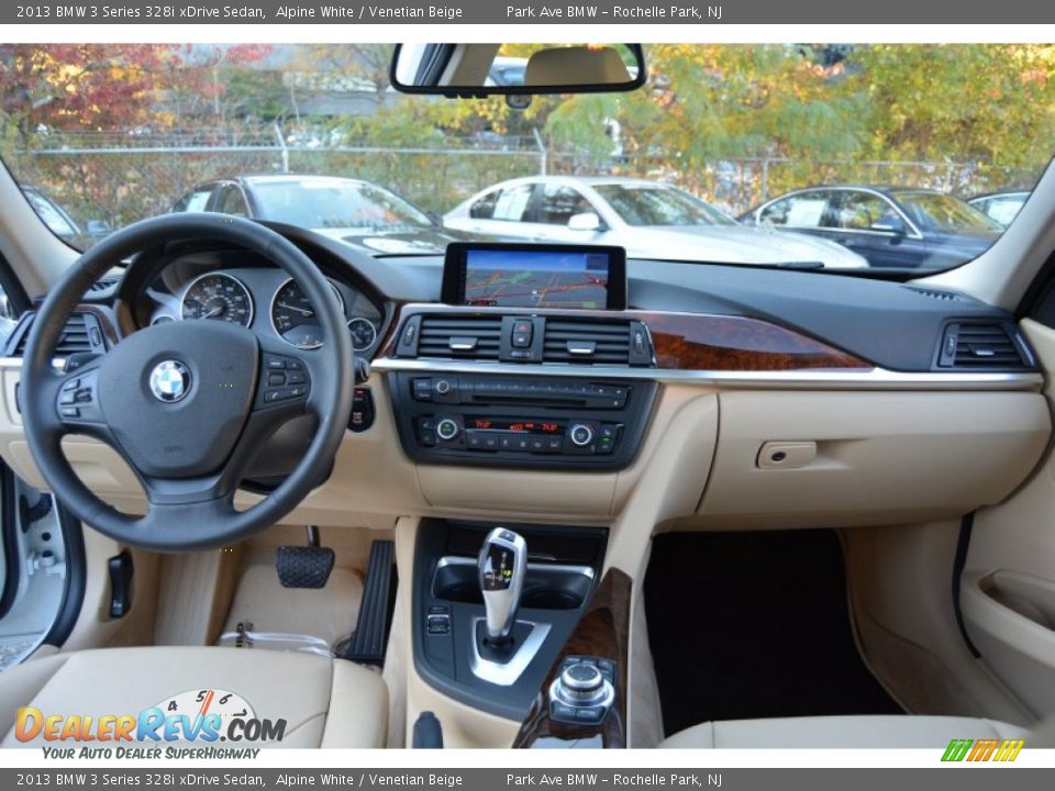 2013 BMW 3 Series 328i xDrive Sedan Alpine White / Venetian Beige Photo #15