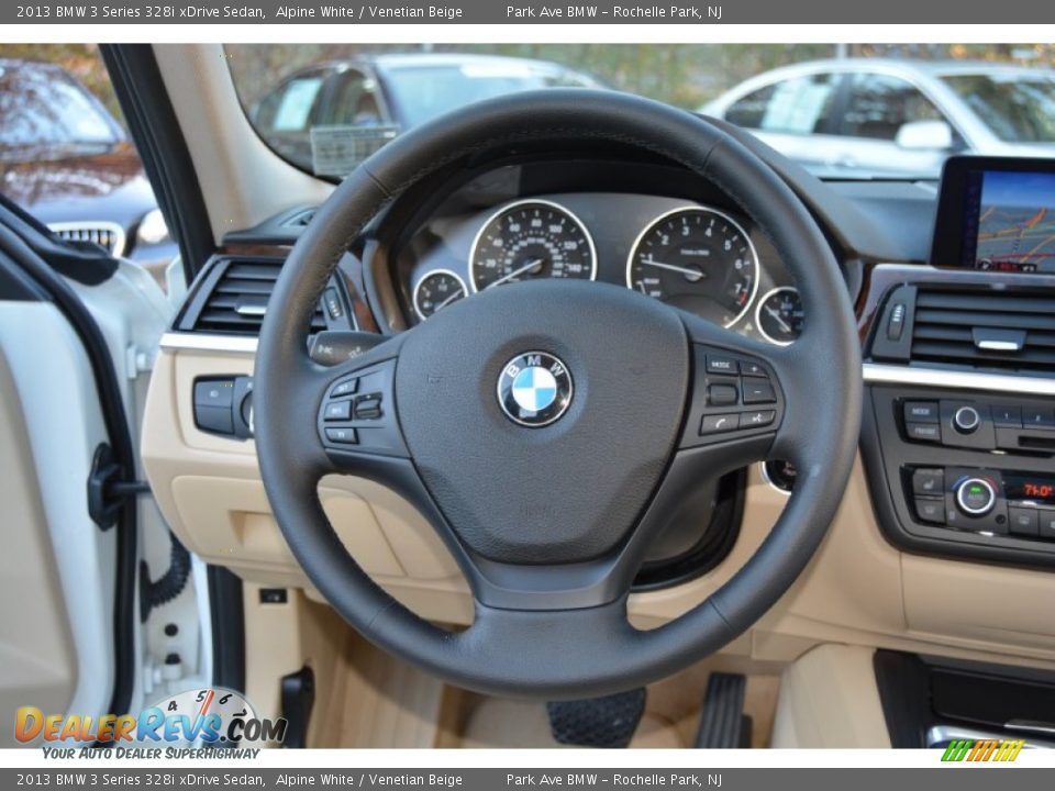 2013 BMW 3 Series 328i xDrive Sedan Alpine White / Venetian Beige Photo #18