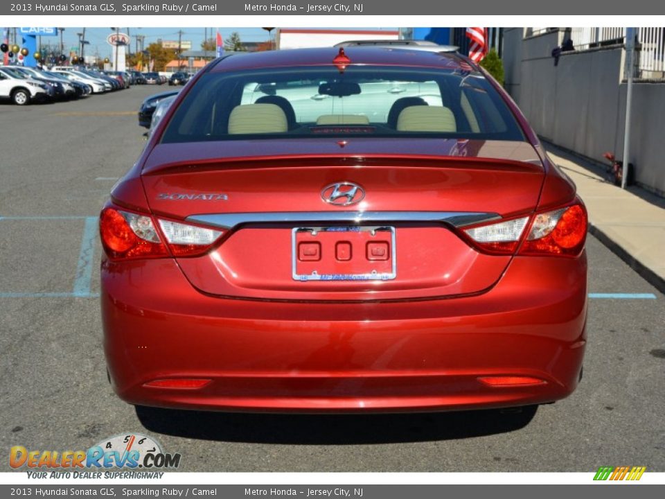 2013 Hyundai Sonata GLS Sparkling Ruby / Camel Photo #4