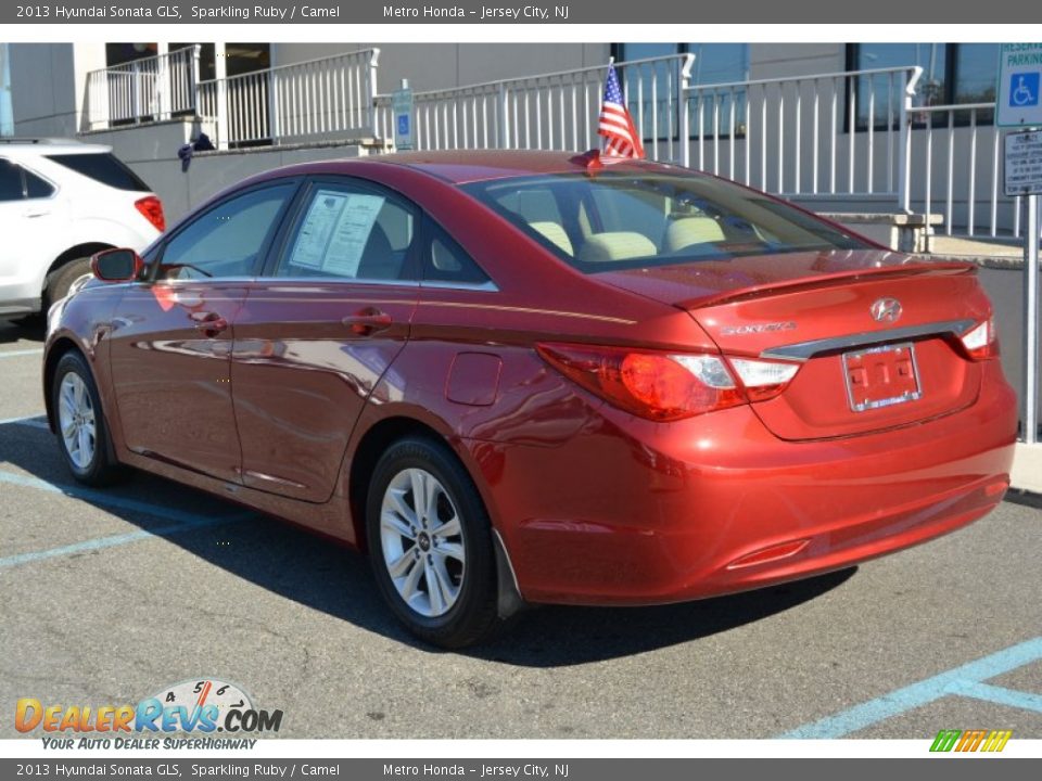 2013 Hyundai Sonata GLS Sparkling Ruby / Camel Photo #5