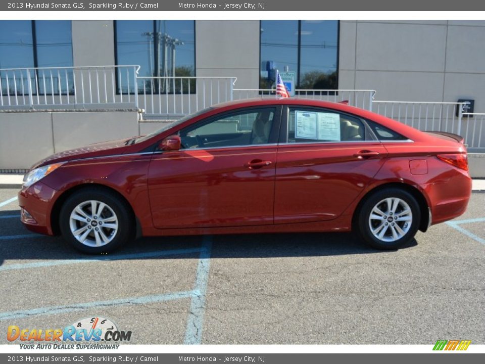 2013 Hyundai Sonata GLS Sparkling Ruby / Camel Photo #6